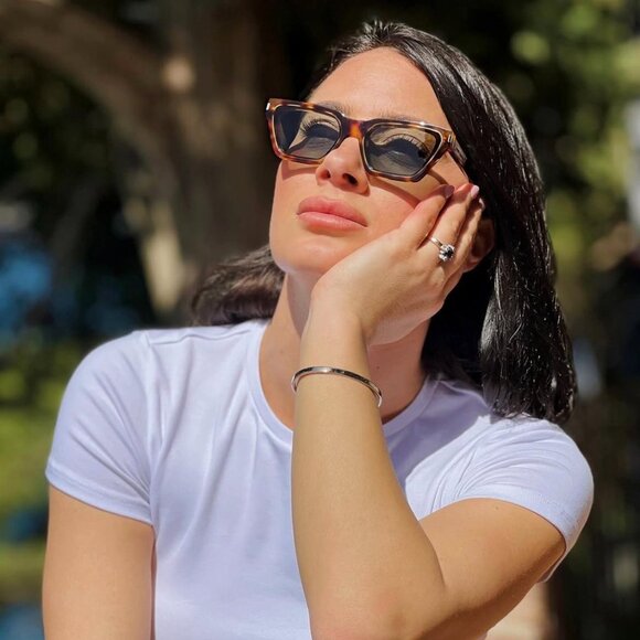 🕶️ New Saint Laurent SL633CALISTA 003 Sunglasses - Havana Frame, Green Lenses - Picture 3 of 10